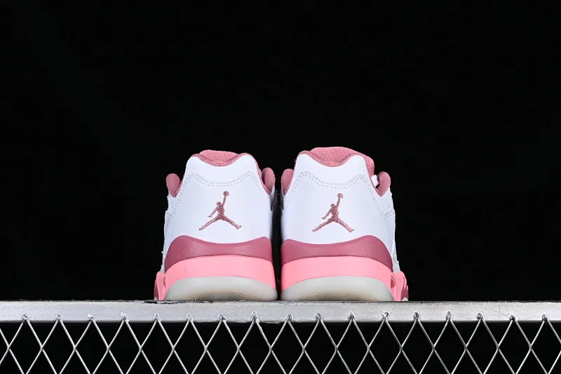 All categories Air Jordan Jordan series basketball shoes Air Jordan 5 Air Jordan Retro Low AJ5 Joe 5 white and pink low-top basketball shoes DX4390-116
